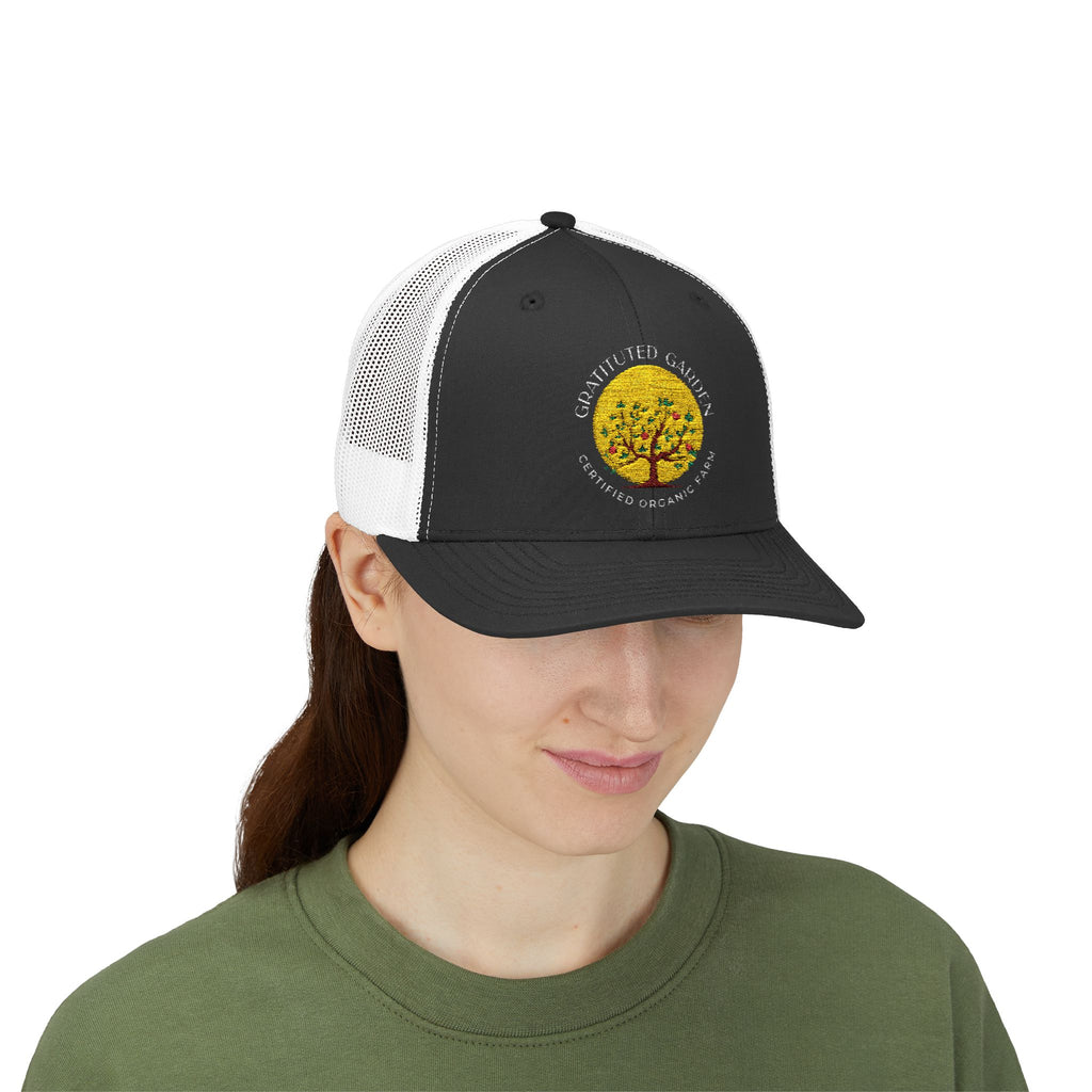 Gratitude Garden Farm Snapback Trucker Cap